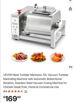 VEVOR 10L Vacuum Meat Tumbler Marinator