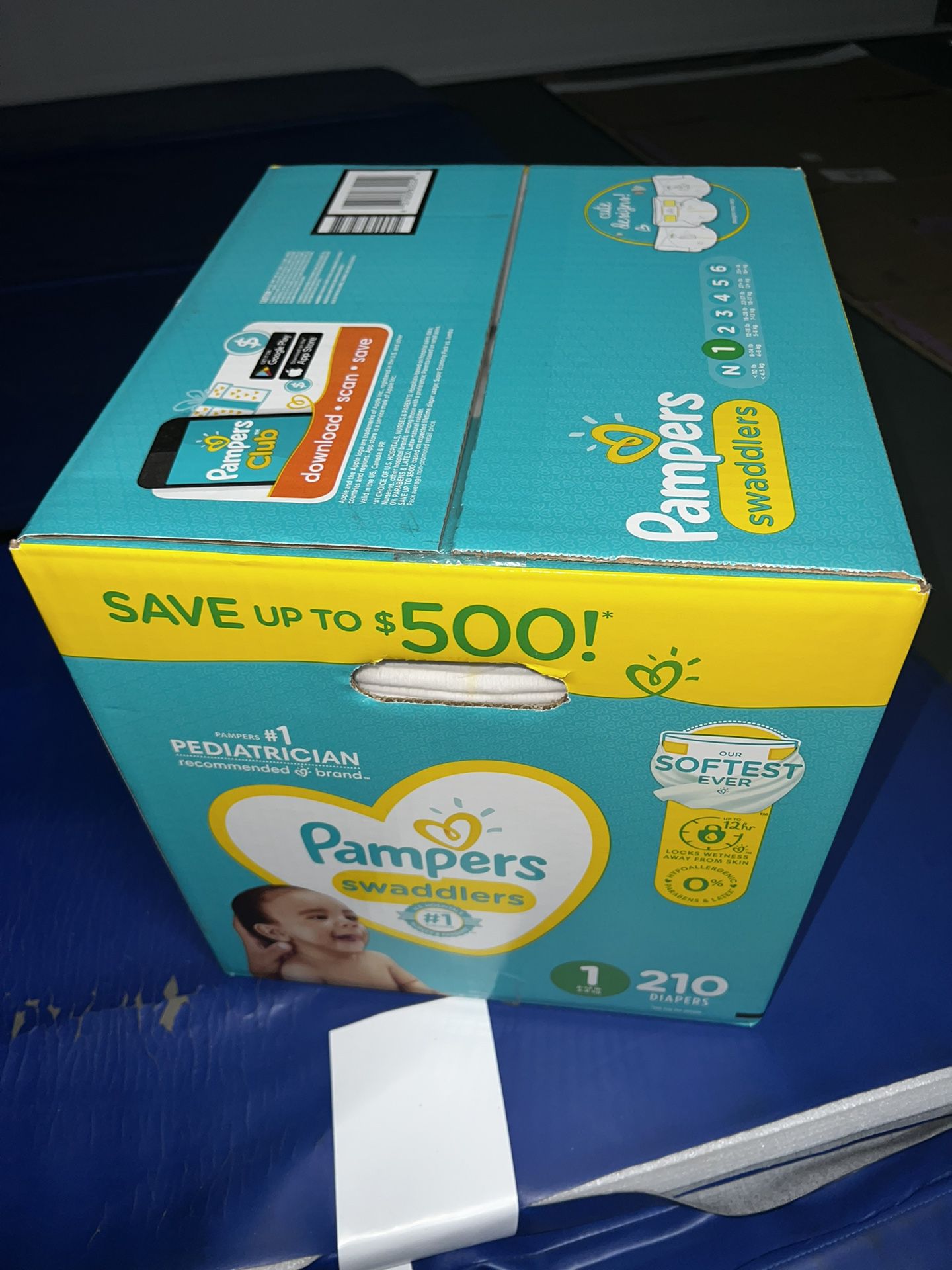 Pampers Size 1 Swaddlers 