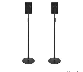 Speaker Stands,All Metal Speaker Stands Pair for Satellite & Small Bookshelf Speakers