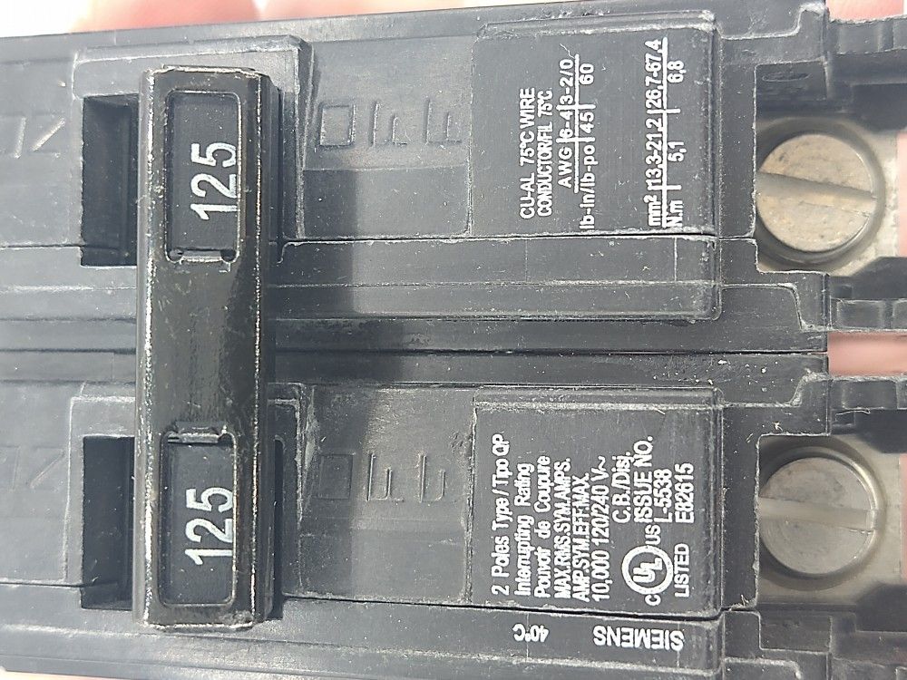 Circuit Breaker 125amp