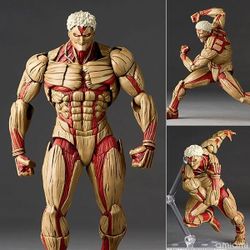 Official Kaiyodo Revoltech Amazing Yamaguchi Attack on Titan Armored Titan w/ bonus face