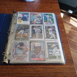 MLB Cards 3ring Binder 13 Pages 9 Cards A Page
