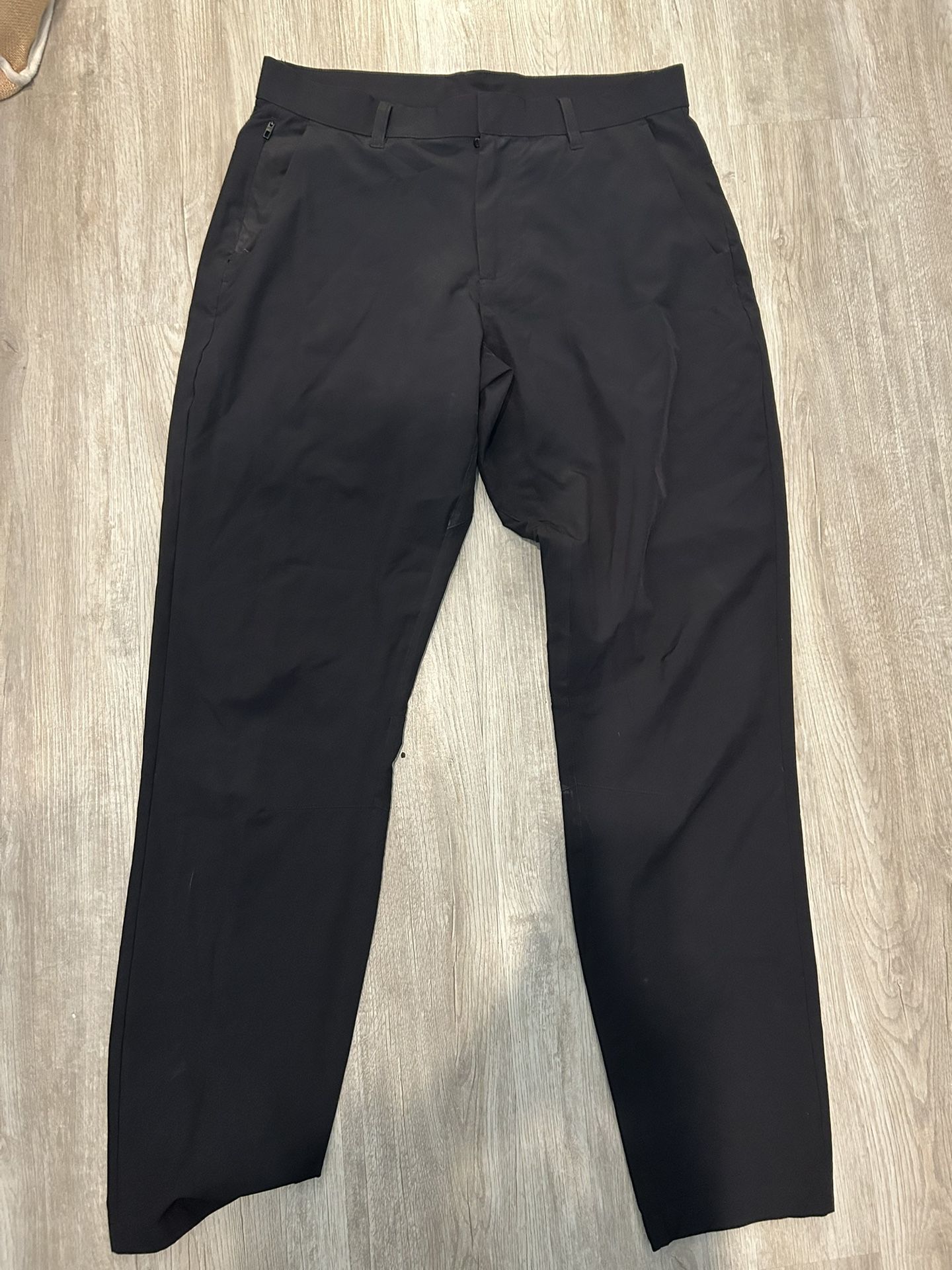 Fabletics Men's Classic Black Dress Pants Don Trouser Slim Fit