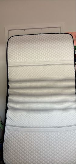 Twin bed no stains on it brand new no longer need it :)
