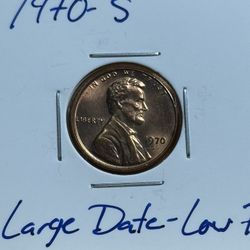 1970-S Lincoln Cent Large Date-Low 7