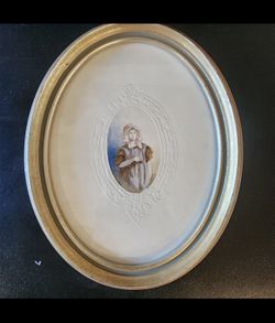 Antique Miniature Watercolor Painting