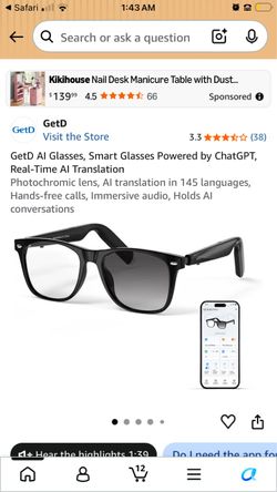 Ai smart glasses