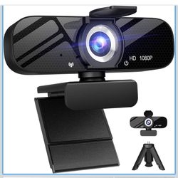 Full HD webcam with a built-in microphone. 