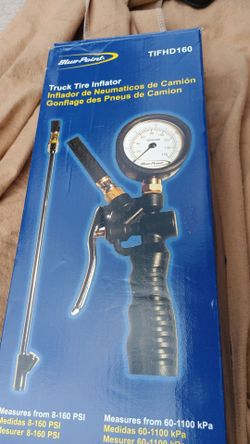 Snap on blue point heavy duty truck tire inflator