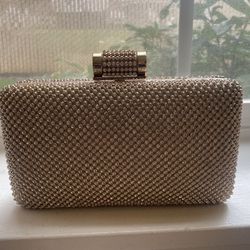 Gold Glitter Clutch For Wedding Or Party