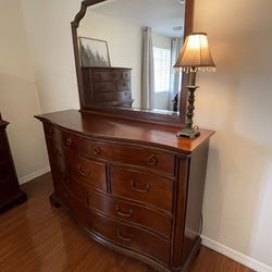 Dresser With Mirror (will Add One Matching Nightstand- See Description For Details)