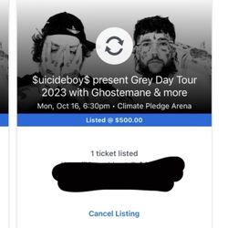 Suicideboys Tickets For Monday 