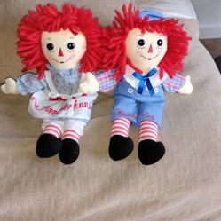 Raggedy Ann & Raggedy Andy Dolls Set