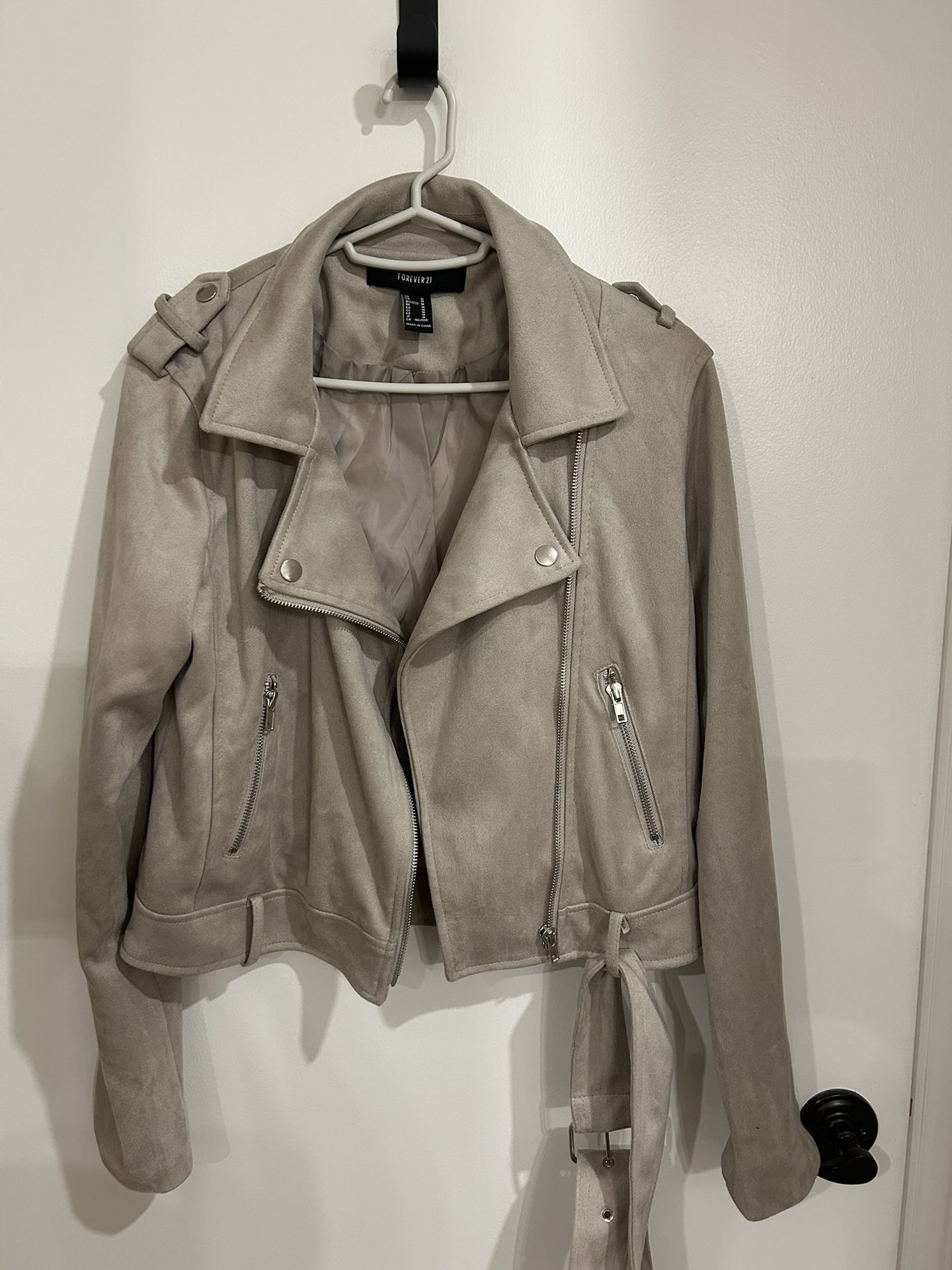 Faux Suede Coat