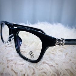 Chrome Viper Glasses Soft Black Cross Fleur De Lis Silver Hearts Sunglasses MM6