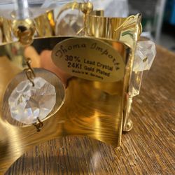 German 24k & 30% Lead Crystal Candle Labra  