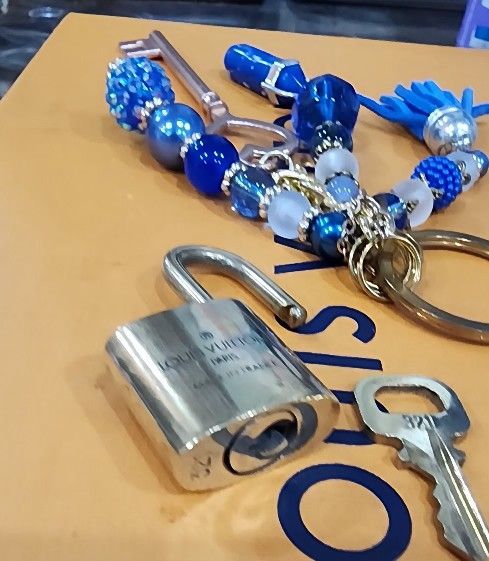 Louis Vuitton Lock And Key Set With Bag Charm