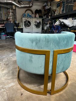 Sofá chair green with pillow