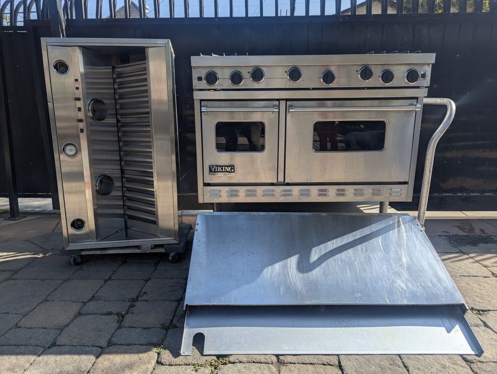 Viking 48" Wide Gas Stove with Dual Oven, Grill And Griddle