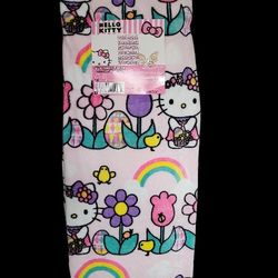 Hello Kitty Throw 50x70in  - Pretty Spring Basket