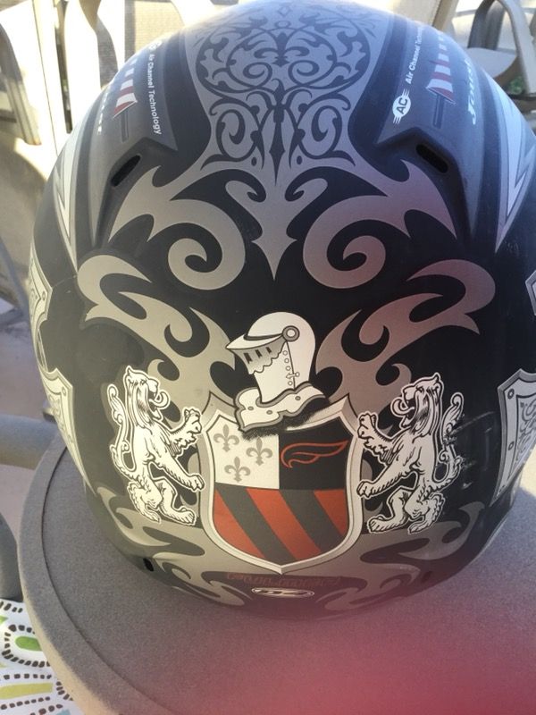 Fulmer D4 Joust, Full Face Motorcycle Helmet with Air Channel Technology, Size XL