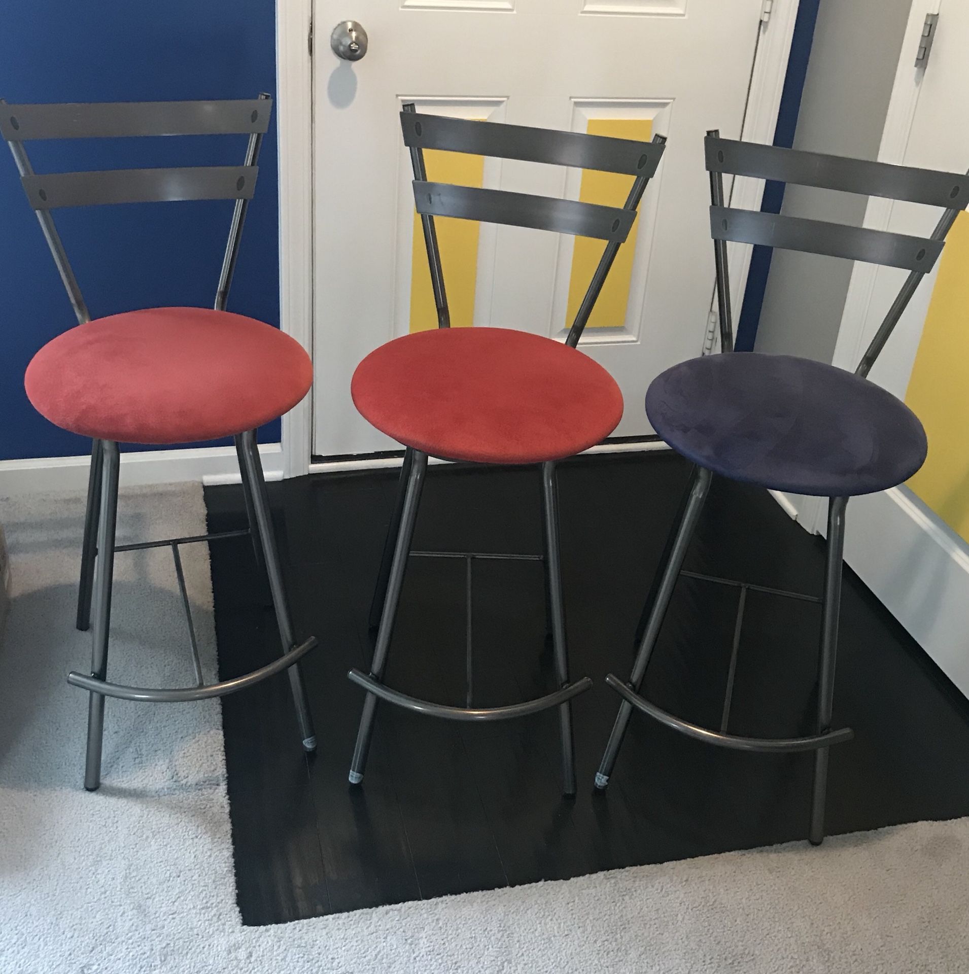 Gibo Inc. Creations Suede Bar/ Kitchen Stools