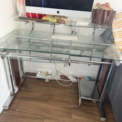 Mesa de Cristal  Para Computadora 