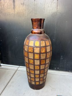 Mosaic Tile Ceramic Floor Vase