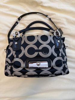 Coach Op Art Signature Handbag