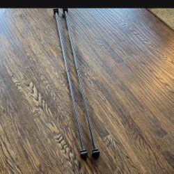2 OilRubbed Bronze Window Curtain Rods $15
