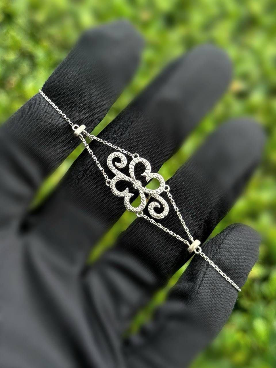 Jewelry 14k white tone gold Diamond 0.15CTW tennis bracelet 7.00β 13.50mm