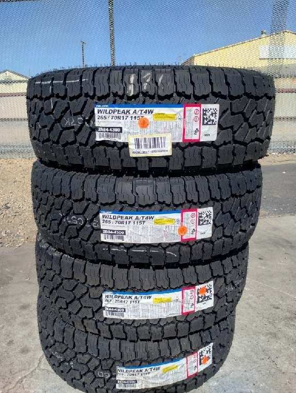 Tires New 265 70R17 Falken Wildpeak AT 4W $750 Set Of Four Install Mount And Balance