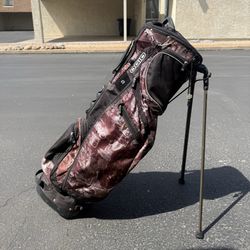 Ogio Ozone 8 Way 7 Zippered Pockets Golf Bag Visual Asylum Graphics, Used!