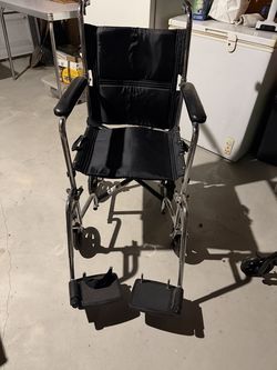 Black Transport Wheelchair