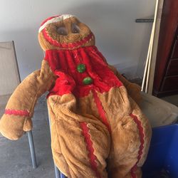 Gingerbread man adult costume