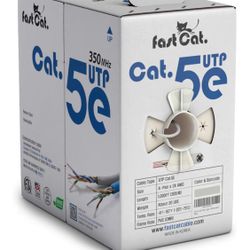 Fast Cat5e Ethernet Cable – 1000ft, 24 AWG, Gigabit Speed 