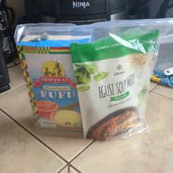 Instant Plantain Fufu & Egusi Seasoned soup mix