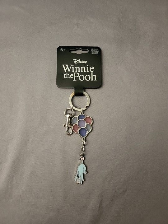 Loungefly Disney Winnie the Pooh Eeyore Balloon Dangling Keychain NWT