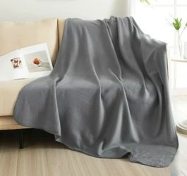 2-pk, Mainstays Cozy Fleece Throw Blanket, Gray, 50" x 60"
