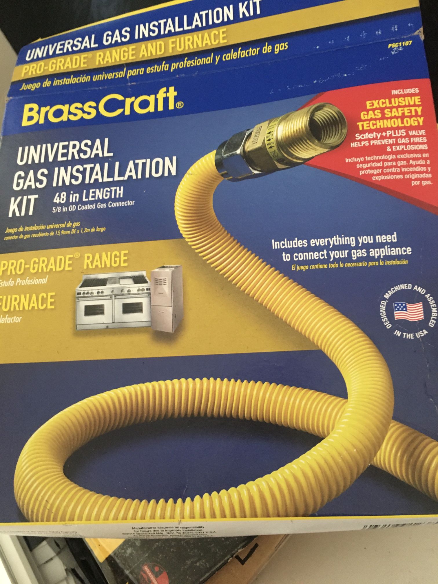 New Gas Connection Kit 