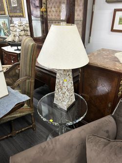 Mother Pearl Style Mosaic Table Lamp