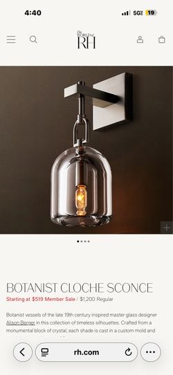 RH sconces for sale. New open box.