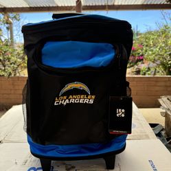 Los Angeles Chargers 48-Can Rolling Cooler 