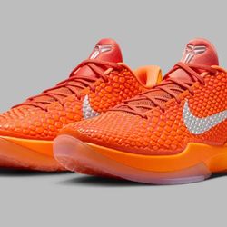 Nike Kobe 6 Total Orange "WNBA" SIZE 10.5