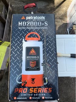 PetraTools Battery Powered Sprayer 2 Gallon – Battery Operated Sprayer for Lawn and Garden, 2 Gallon Sprayer for Weed control, Pest Control, (2 Gallon