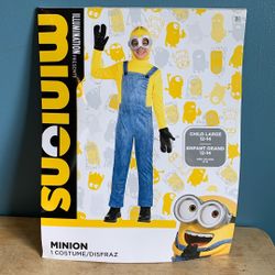 HALLOWEEN DESPICABLE ME MINIONS KIDS SIZE LARGE 12-14 COSTUME 