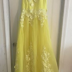 Yellow Quinceañera Dress 