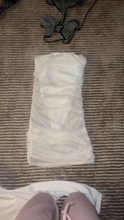 White Sheer Dress (Fashion Nova) Size: S
