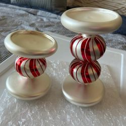 Peppermint Candle Holders 