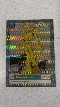 Digimon Animated Series 1999 Trading Card Bandai Holo Prism Meramon 24/34